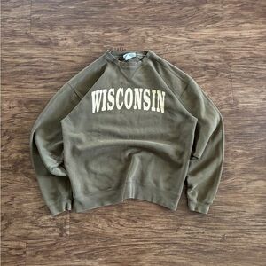 Artisan Olive Green Wisconsin Large Sweatshirt
